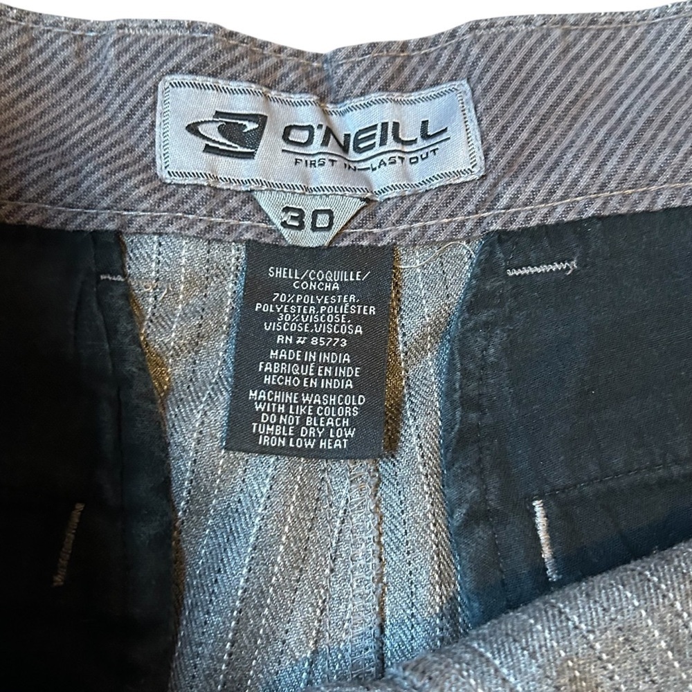 O’Neal | Men's Gray Striped Shorts - Picture 4 of 7